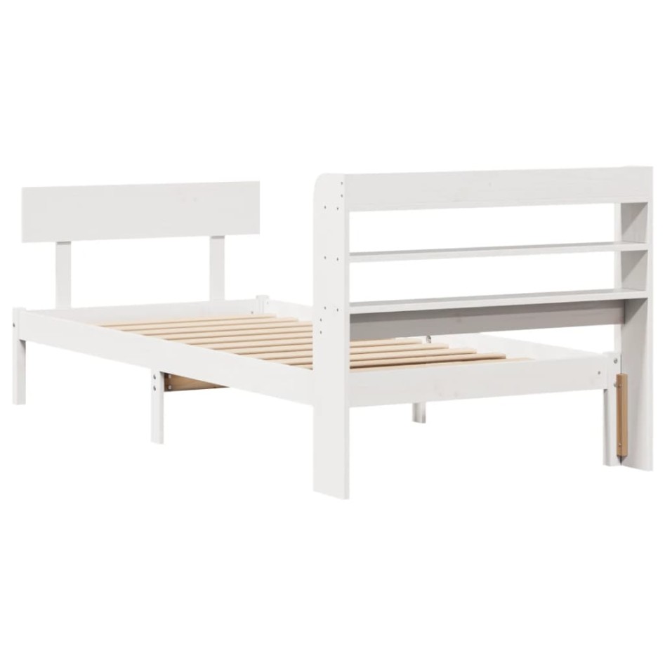 Estructura cama sin colchón madera maciza pino blanca