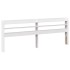 Estructura de cama sin colchón madera maciza blanca 200x200