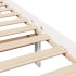 Estructura de cama sin colchón madera maciza blanca 200x200