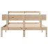 Estructura de cama sin colchón madera maciza de pino 160x200