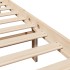 Estructura de cama sin colchón madera maciza de pino 160x200