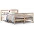 Estructura de cama con cabecero madera maciza pino 160x200