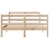 Estructura de cama con cabecero madera maciza pino 160x200