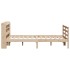 Estructura de cama con cabecero madera maciza pino 160x200