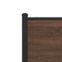 Estructura de cama sin colchón metal roble marrón 200x200