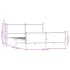 Estructura de cama sin colchón metal roble marrón 200x200