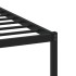 Estructura de cama sin colchón metal roble marrón 180x200