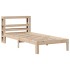 Estructura de cama con cabecero madera maciza de pino 90x200