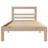 Estructura de cama con cabecero madera maciza de pino 90x200