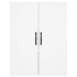 Aparador alto madera contrachapada blanco 69,5x34x180