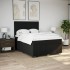Cama box spring con colchón tela negro 140x190