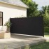 Toldo lateral retráctil negro 180x500