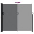 Toldo lateral retráctil negro 180x500