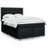 Cama box spring con colchón tela negro 140x200