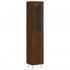 Aparador alto madera contrachapada roble marrón 34,5x34x180
