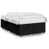 Estructura de cama sin colchón tela negro 120x200