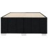 Estructura de cama sin colchón tela negro 120x200