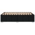 Estructura de cama sin colchón tela negro 120x200