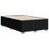 Estructura de cama sin colchón tela negro 120x200
