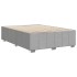 Cama sin colchón tela gris claro 160x200