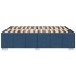 Cama sin colchón tela azul 160x200