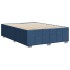 Cama sin colchón tela azul 160x200