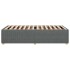 Estructura de cama sin colchón tela gris oscuro 90x200