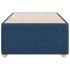 Estructura de cama sin colchón tela azul 80x200