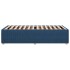 Estructura de cama sin colchón tela azul 80x200