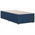 Estructura de cama sin colchón tela azul 100x200