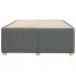 Estructura de cama sin colchón tela gris oscuro 120x190