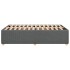 Estructura de cama sin colchón tela gris oscuro 120x190