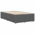 Estructura de cama sin colchón tela gris oscuro 120x190
