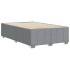 Estructura de cama sin colchón tela gris claro 120x200