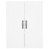 Aparador alto madera contrachapada blanco 69,5x34x180