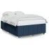 Cama sin colchón tela azul 140x190
