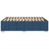 Cama sin colchón tela azul 140x190
