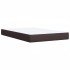 Cama box spring con colchón tela marrón oscuro 120x200