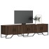 Mueble de TV madera de ingeniería roble marrón 180x34x41