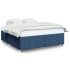 Cama sin colchón tela azul 180x200