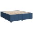 Cama sin colchón tela azul 180x200