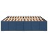 Cama sin colchón tela azul 180x200
