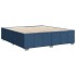 Cama sin colchón tela azul 180x200
