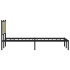 Estructura de cama sin colchón metal roble Sonoma 140x200