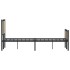Estructura de cama sin colchón metal roble Sonoma 120x200