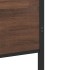 Estructura de cama sin colchón metal marrón roble 120x200