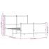 Estructura de cama sin colchón metal marrón roble 120x200