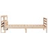 Estructura de cama con cabecero madera maciza pino 100x200