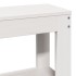 Estructura de cama con cabecero sin colchón blanco 140x200