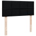 Cama box spring con colchón tela negro 120x200